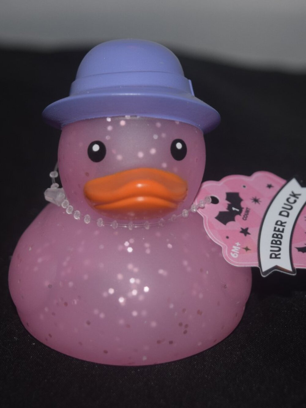 Pink Glitter witch Rubber Duck – Halloween Witch